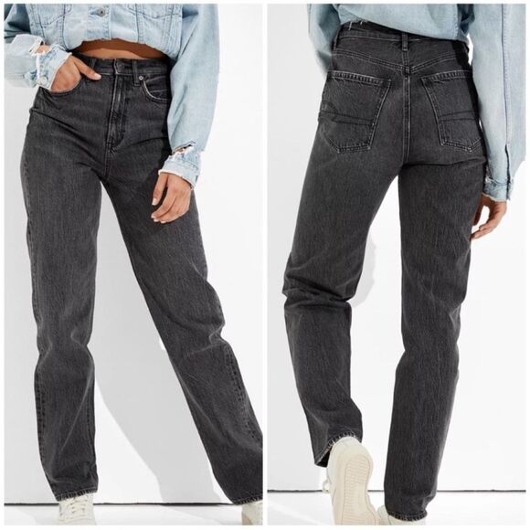 American Eagle Outfitters Denim - American Eagle AE Baggy Jean in Black Wash Size 10